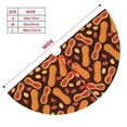 thumbnail image 3 of Sikiie Peanuts2 30-48 inches {designName} Print Christmas Tree Skirt Snowman Xmas Tree Skirt with Edge Christmas Decorations for Holiday Party30", 3 of 7