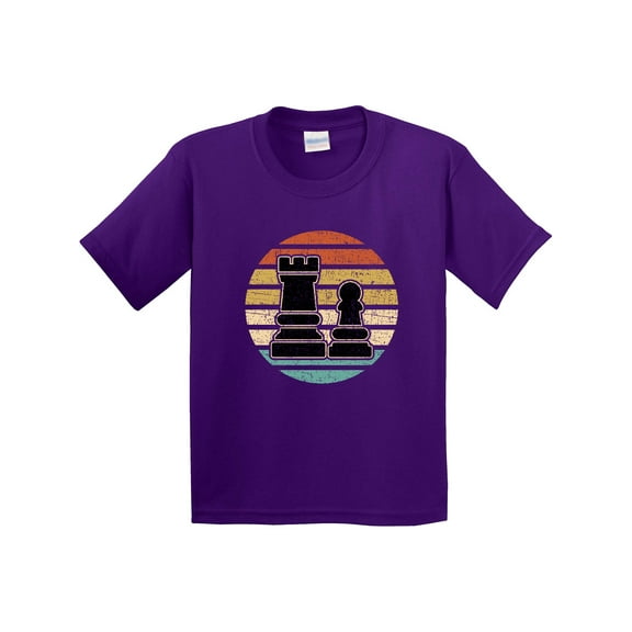 Inktastic Chess Player Retro Sunset Youth T-Shirt