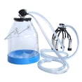thumbnail image 2 of Cubo de ordeño transparente portátil para vacas, máquina de ordeño de productos lácteos, tanque de barril para granjas lecheras, 32 l, 2 of 15