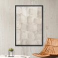 thumbnail image 2 of HFDF Canvas Print Wall Art Textured White Paint Stroke Collage Abstract Geometric Illustrations Minimalism Decorative Multicolor Calm/Zen for Living Room, Bedroom, Office - Black 11x14inch Framed, 2 of 6