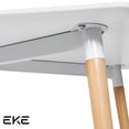 thumbnail image 4 of Mesa de Escritorio Moderna 120 cm Blanca con detalles de Madera | Ideal para Home Office y Estudio, 4 of 7