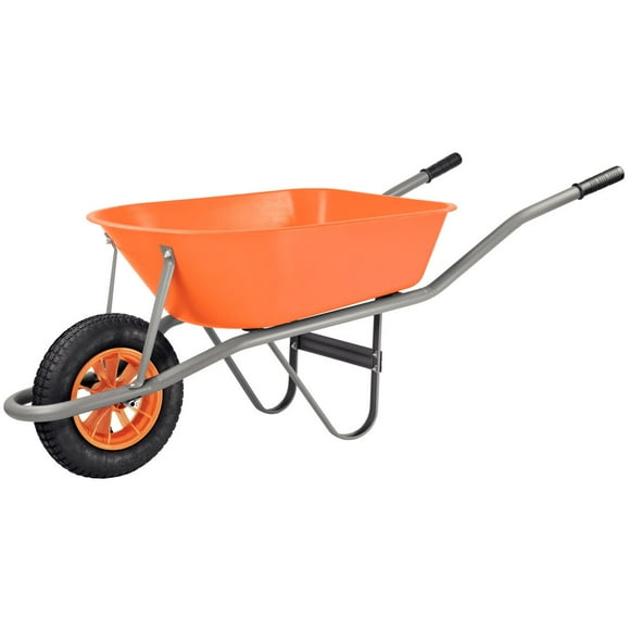 Carretilla de Caja Honda Plástica Naranja 55 L Tramontina