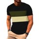 thumbnail image 1 of Tops para hombre, blusas y camisas de cuello redondo y manga corta para hombre, camisetas casuales de verano para hombre, camisetas de cuello redondo con bloques de color y manga corta, camisetas depo, 1 of 7