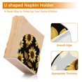 thumbnail image 5 of Yayeee Napkin Holder for Table Kitchen Paper Tissue Organization, Black Sunflower Pattern, 5 of 8