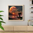 thumbnail image 3 of Wdftyju Kit de pintura de bricolaje por número Paisaje marino Sin marco Decoración de arte para el hogar (Luna de la tarde) Wdftyju 5cs8de4dl3yt9pj0D02, 3 of 9