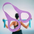 thumbnail image 3 of Banda de resistencia elástica para ejercicios de yoga, bandas de estiramiento para mejorar Violeta, 3 of 5