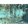 thumbnail image 1 of Ahgly Company Indoor Rectangle Abstract Light Blue Modern Area Rugs, 2' x 5', 1 of 4