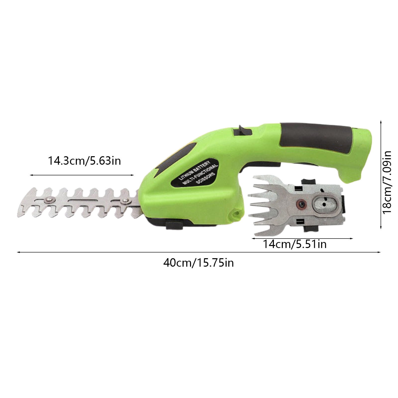 Handheld Pruning Machine - Rechargeable USB Grass & Hedge Trimmer, Lightweight Plastic/Metal, 40 Min Runtime, Ideal for Home Gardening Multicolor