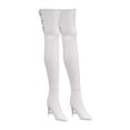 thumbnail image 1 of Figuras de acción a escala 1/6, botas altas, zapatos para muñecas, regalos DIY para niños y adultos, mujeres blanco, 1 of 8