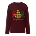thumbnail image 4 of 2023 Chandails de Noël pour Femmes en Liquidation Mode Femmes Imprimé Manches Longues Confortable Respirant Col Rond, 4 of 4