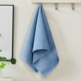 thumbnail image 4 of 4 Piece Premium Towel Set, 2 Bath Towels , 2 Hand Towels , Ring Spun Cotton, Highly Absorbent Towels for Bathroom, Gym, Hotel, and Spa,Blue, 4 of 7