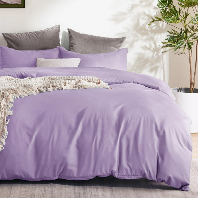 Funda de Edredón Bedsure para Cama Matrimonial en Microfibra de Poliéster Suave y Peinada