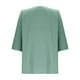 thumbnail image 5 of Sudadera para mujer,Camiseta informal de manga 3/4 con cuello en V para mujer, talla grande, color liso, poliéster suave, para uso diario, sopatenor, 5 of 9