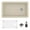 Bisque, variant on Karran Usa QU-670-CN-PK1 Quartz Qu 31-3/4" Undermount Single Basin Quartz Composite