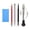 Blue, variant on Watch Hand Remover Tool Set, 5 Piece Watch Repair Kit with Needle Extractors, Clamp and Cleaning Cloth, Plastic Watch Hand Puller Tools for Watch Dial Maintenance and DIY Watch Repair