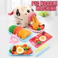 thumbnail image 2 of Piggy Noodle Maker Play Dough Toy Set With Clay Tools Diy Creative Fun Pretend Play Kitchen Toy For Kids 6 Colors Included, 2 of 9