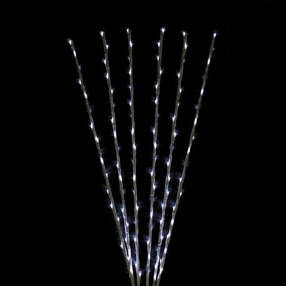 Northlight LED Lighted Branch Spray Outdoor Christmas Pathway Marker - 72" - Pure White