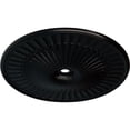thumbnail image 3 of 51"OD x 3 5/8"ID x 3 3/8"P Galveston Ceiling Medallion (Fits Canopies up to 5 7/8"), Hand-Painted Jet Black, 3 of 6