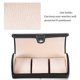thumbnail image 5 of 3 Slot Travel Watch Box Jewelry Storage Case Porch Jewellery (Black), 5 of 5