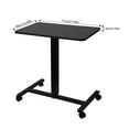 Flylapdo Mobile Computer Desk Portable Mobile Standing Desk Adjustable