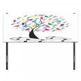 thumbnail image 3 of Music Headboard, Tree with Musical Notes and Birds on Branch Happy Jolly Celebrating Playful Style, Upholstered Decorative Metal Bed Headboard with Memory Foam, Full Size, Multicolor, by Ambesonne, 3 of 4