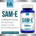thumbnail image 3 of Healing Awakening Ultra Strength SAM-e 500mg Dietary Supplement Capsules, Joint & Mood Support, 190 Count, 3 of 5