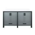 thumbnail image 2 of 60 In. X 22 D Dark Grey Bathroom Vanity - Marble Top, Solid Wood, Soft Close, Long-lasting Scratch And Stain Resistance, Cabinet Drawer Space 60" W 22" Double Bath Wood Construction, Close, 2 of 5
