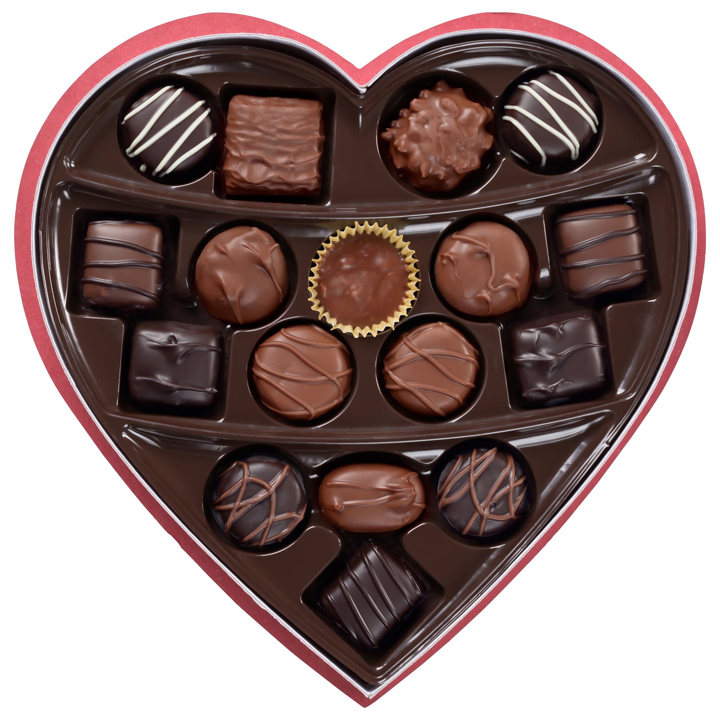 Russell Stover 2223 Assorted Chocolates Secret Lace Heart, 10 oz.