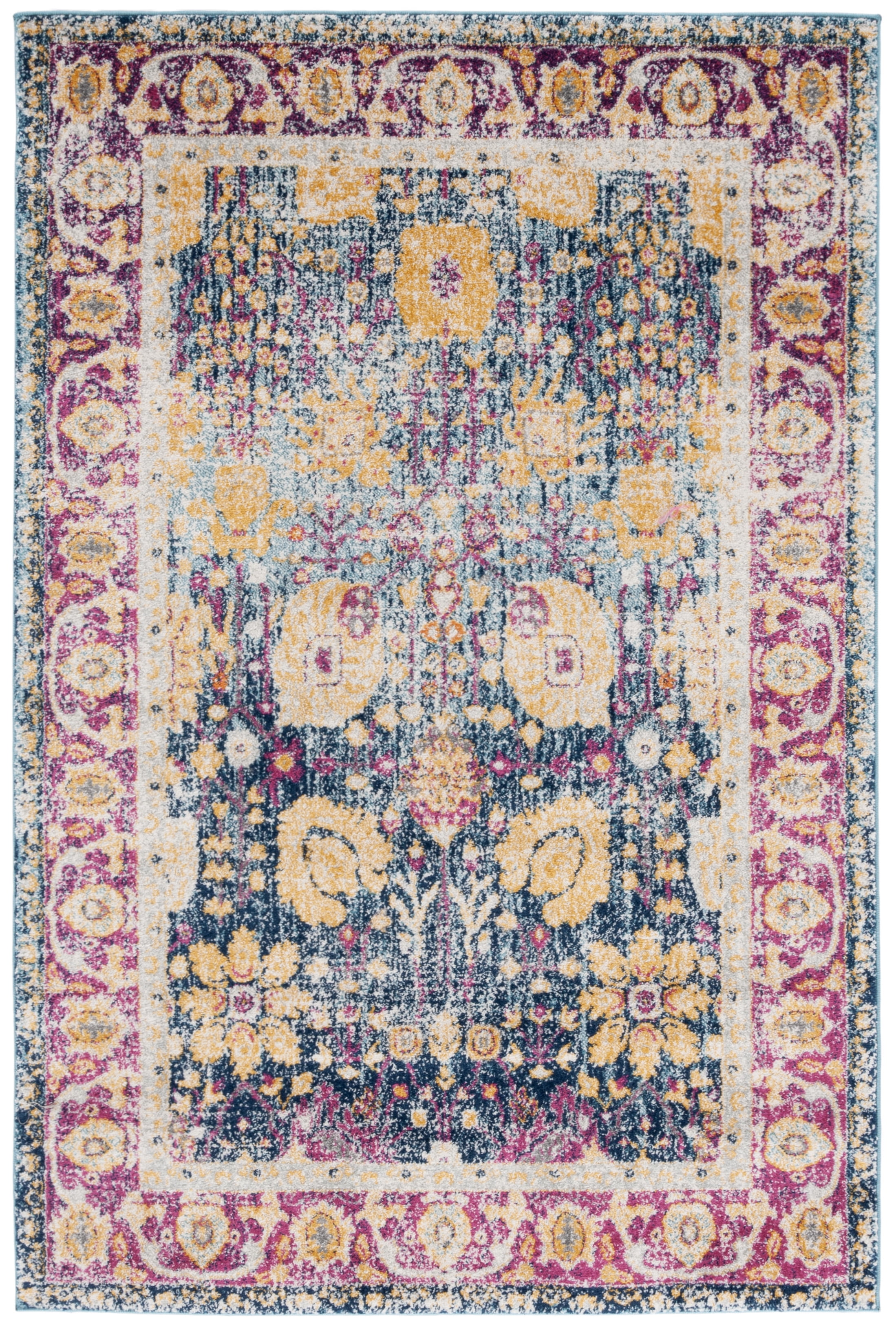Safavieh Granada Blair Oriental Area Rug, Blue/Fuchsia, 4' x 6'