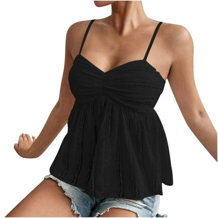Fancifize Clearance Summer Women s Babydoll Lace Top Sweetheart Neck Chemise Sheer Mesh Beach Dress for Honeymoon Trips & Photo Shoots M Black