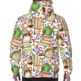 thumbnail image 7 of Fotbe Men's Hoodie with Owl Back To School Pattern - Kangaroo Pocket Pullover Hooded Sweatshirt, Perfect for Daily Wear, Travel, and Home-Medium, 7 of 7