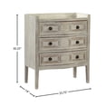 thumbnail image 3 of La Rochelle Small Scale 3-Drawer Chest with Antiqued Mirror Top, 3 of 3