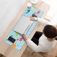 thumbnail image 3 of Long Mouse Pads for Desk,LightBlue Cartoon Dinosaurs Patterns Desk Mats on Top Of Desks, Desk Mouse Pad Extra Large with 3mm Non-Slip Base and Stitched Edge for Gaming,Work,Home 31.5"x11.8", 3 of 5