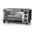 BLACK+DECKER 4Slice Toaster Oven with Natural Convection, Black