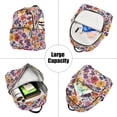 thumbnail image 5 of FORMRS Mini Backpack Purse for Women Travel Daypack Casual Shoulder Bag, Colorful Flowers Pattern, 5 of 7