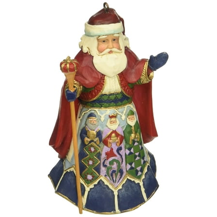 Jim Shore Heartwood Creek Spanish Santa Stone Resin Hanging Ornament, 4.5‚Äù