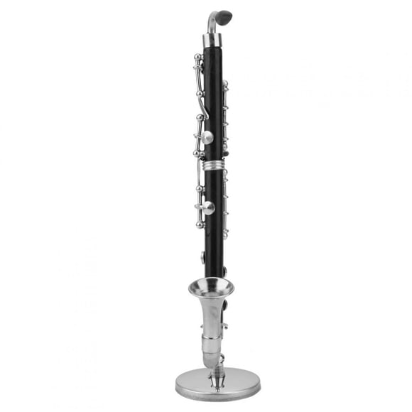 Mini Musical Instruments Display, Attractive Delicated Miniature Bass Clarinet Model, Musical Instruments Ornaments, For Friends Music Lover