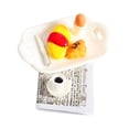 thumbnail image 3 of HILABEE Miniature Food Toy Scene Mode Restaurant Decor Tomato bread, 3 of 9