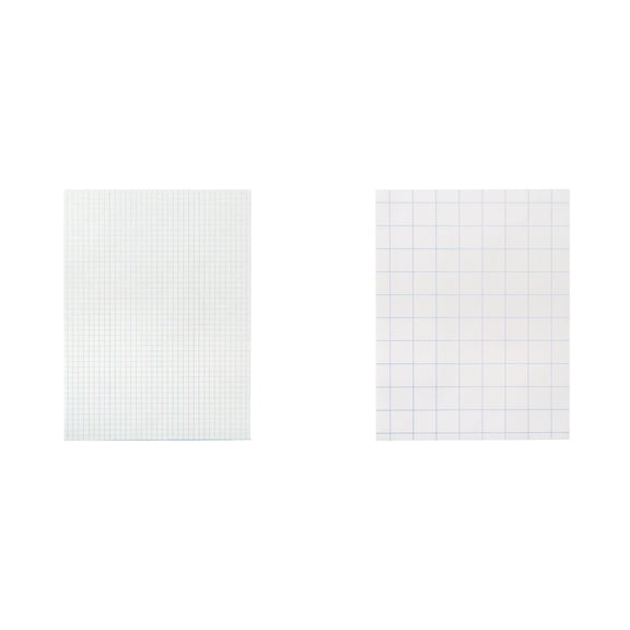 Casafoyer Graph Paper Combo Kit: 1/4 Inch Rule & Double Sided with Ruler for Design and Geometry