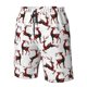 thumbnail image 4 of Balery Christmas Plaid Moose Traje de Baño Estilo Hawaiano para Hombre, Shorts de Secado Rápido con Bolsillos-XX-Large, 4 of 6