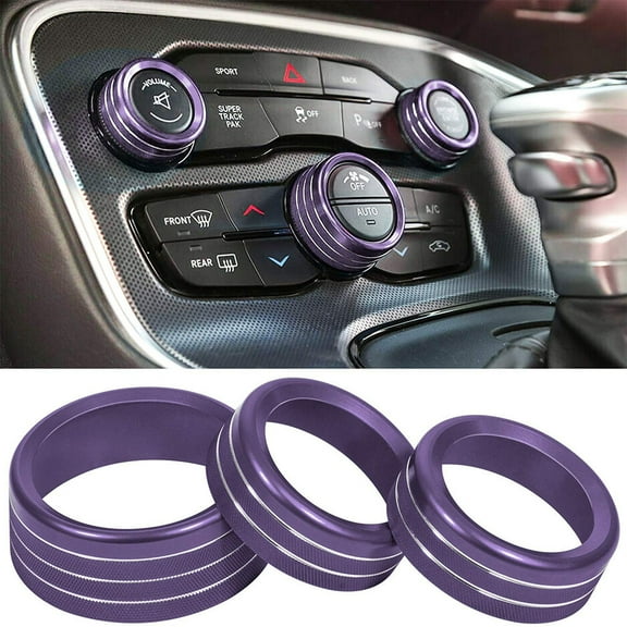 HAKIDZEL 3Pcs Conditioner Knob Accessory for Car Interior in 1.73X1.73in