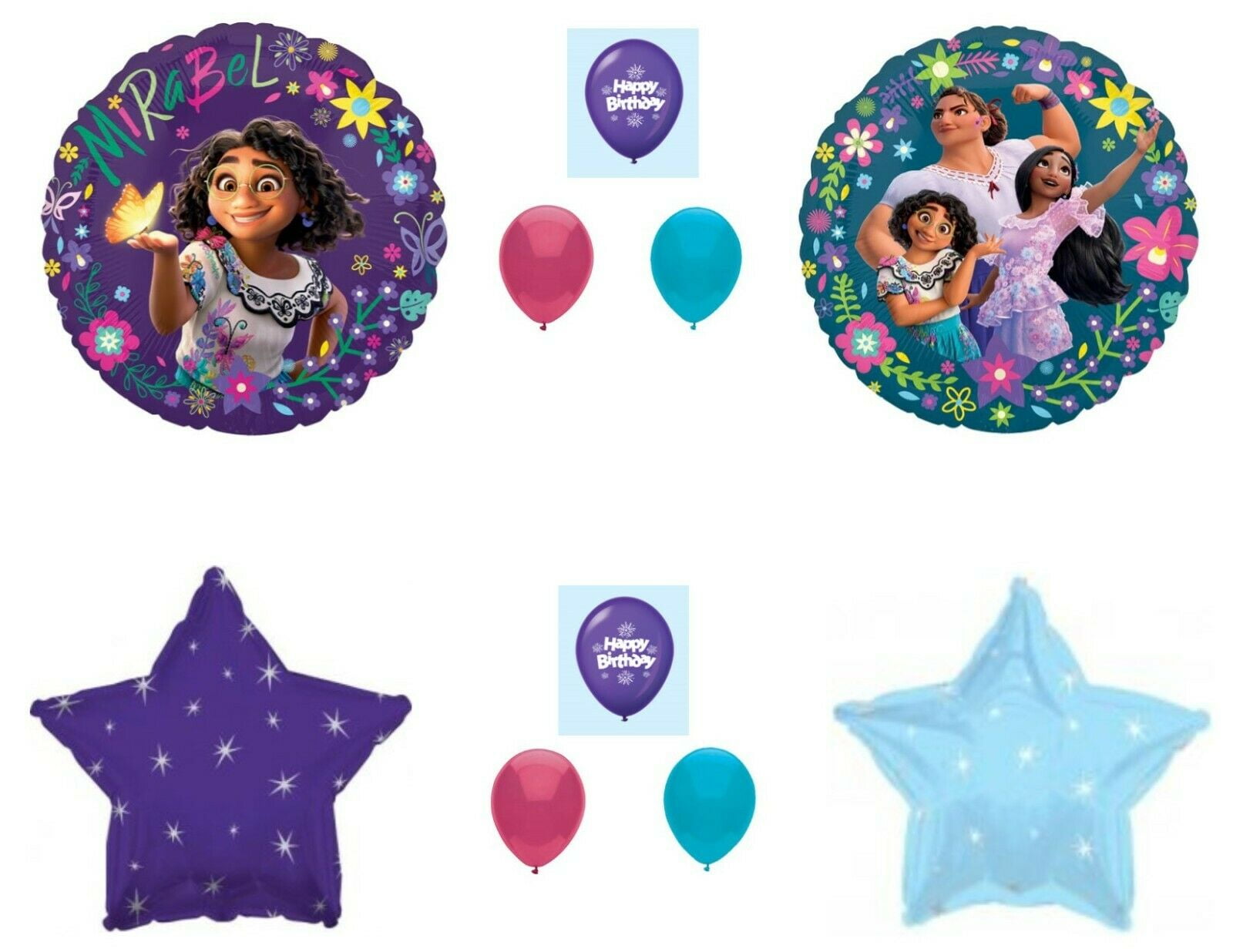 Age 3 10 Pack Happy Birthday Balloons 3rd Birthday Party Balloons Multi color 