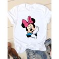 thumbnail image 1 of Disney Cartoon Tee Shirt Mickey Mouse Women Short Sleeve Print Love Sweet Cute 90s Clothing Casual Fashion Graphic T-shirtsXXL Gao Jinjia LED, 1 of 2