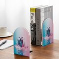 thumbnail image 5 of Naloa Vintage Camera Splash Art 2 Pcs Bookend Large Capacity Office Book Ends for Home Office Library School Study Decoration, 5 of 8