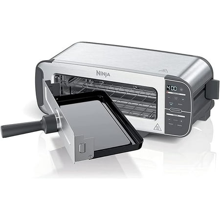 Pre-Owned Ninja ST100 Foodi 2-in-1 4 FUNCTION Flip Toaster - Stainless Steel (Fair)