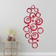 thumbnail image 5 of Pegatinas de pared de espejo circular acrílico, pegatinas de pared de baño (rojo/24 piezas), 5 of 5