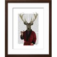thumbnail image 2 of Deer in Smoking Jacket, Animals Framed Art Print Wall Art by Fab Funky Sold by Art.Com, 2 of 6