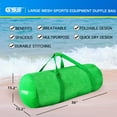 thumbnail image 3 of GSE Games & Sports Expert Large Mesh Duffel Bag with Zipper. Sport Equipment Scuba Bag for Sport Balls, Team Practice, Swimming Gear, Diving, Rafting, Water Sports - Green, 3 of 7