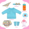 thumbnail image 3 of 8 Pcs Baby Doll Clothes and Accessories for 14-18 inch Dolls, Doll Feeding and Caring Playset, Magic Babys Feeding Bottle (Dolls Not Included), 3 of 9