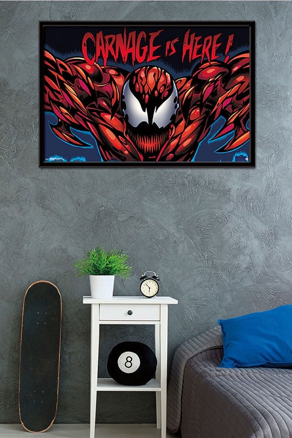 Marvel Comics - Carnage - Classic Wall Poster, 22.375" x 34", Framed
